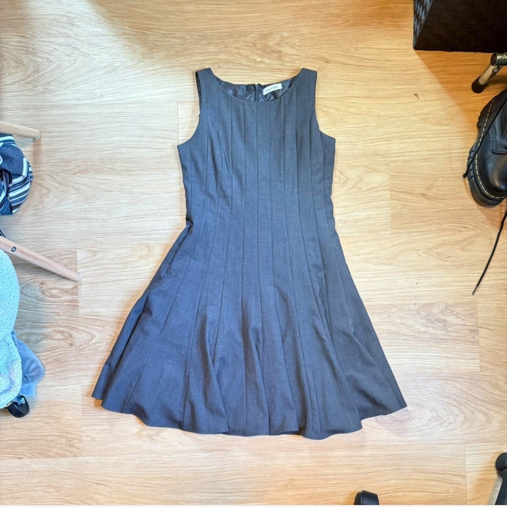 Calvin Klein Charcoal Sleeveless Mini Dress